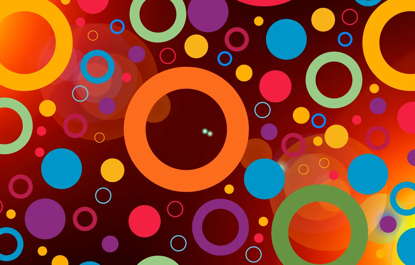 Photo wallpaper circles, abstraction, texture, ring