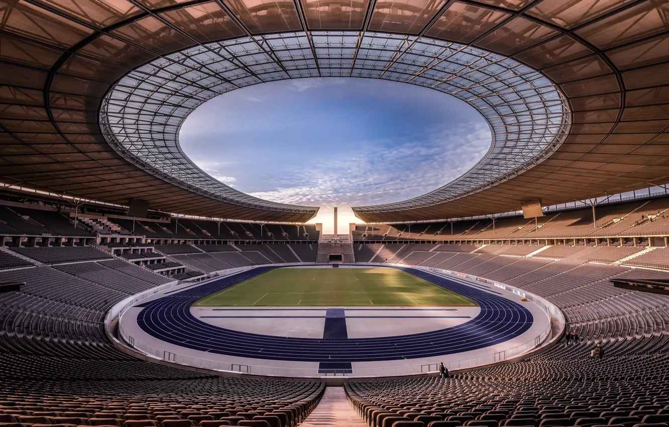 Photo wallpaper football, germany, berlin, olympic stadium