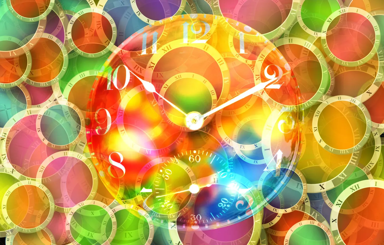 Photo wallpaper arrows, watch, dial