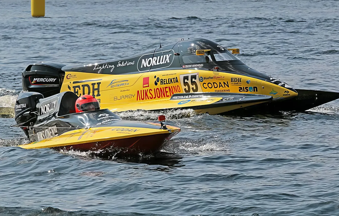 Photo wallpaper race, boat, speed