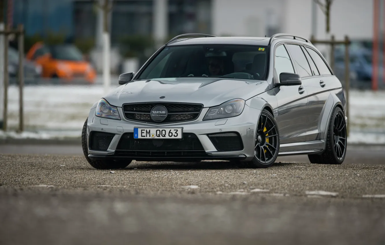 Photo wallpaper C63 AMG, Mercedes - Benz, S204, WAGON