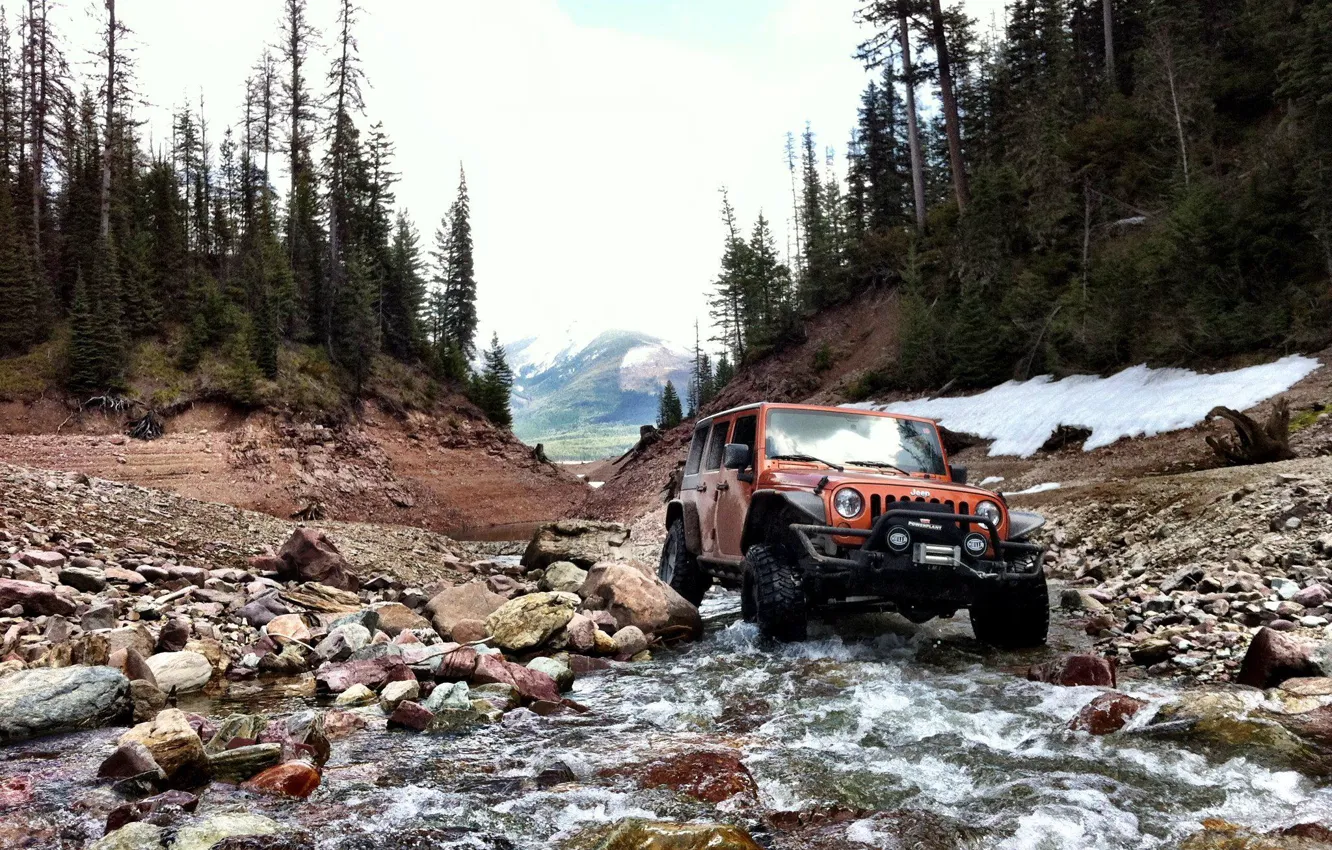 Photo wallpaper Nature, Landscape, Wrangler, Off Road