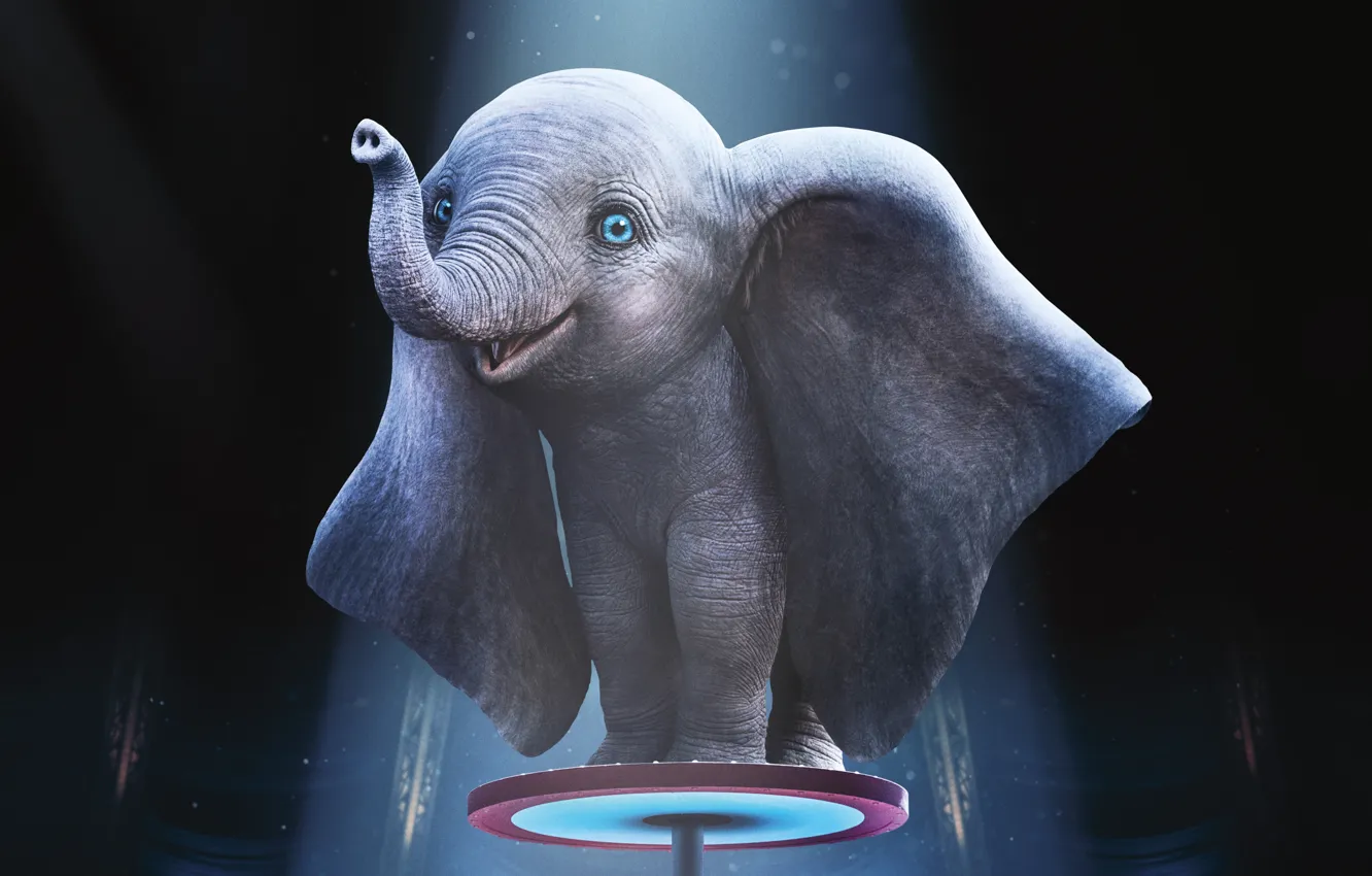 Photo wallpaper the film, circus, Elephant, Movie, Dumbo, Dumbo, film 2019