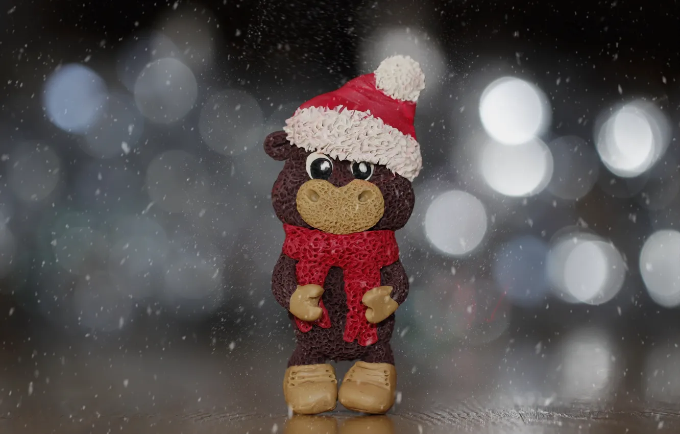 Photo wallpaper figurine, bokeh, calf