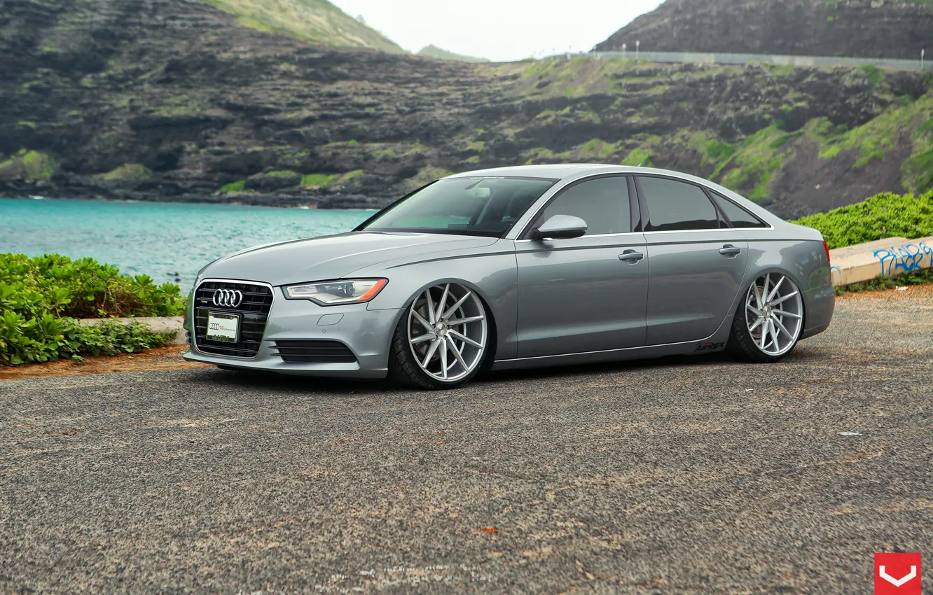 Photo wallpaper Audi, Audi, wheels, vossen