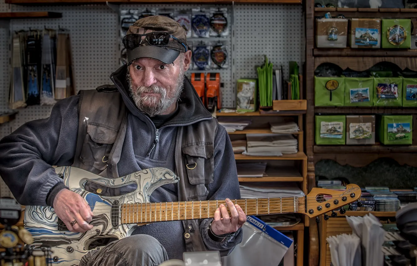 Photo wallpaper music, people, guitar