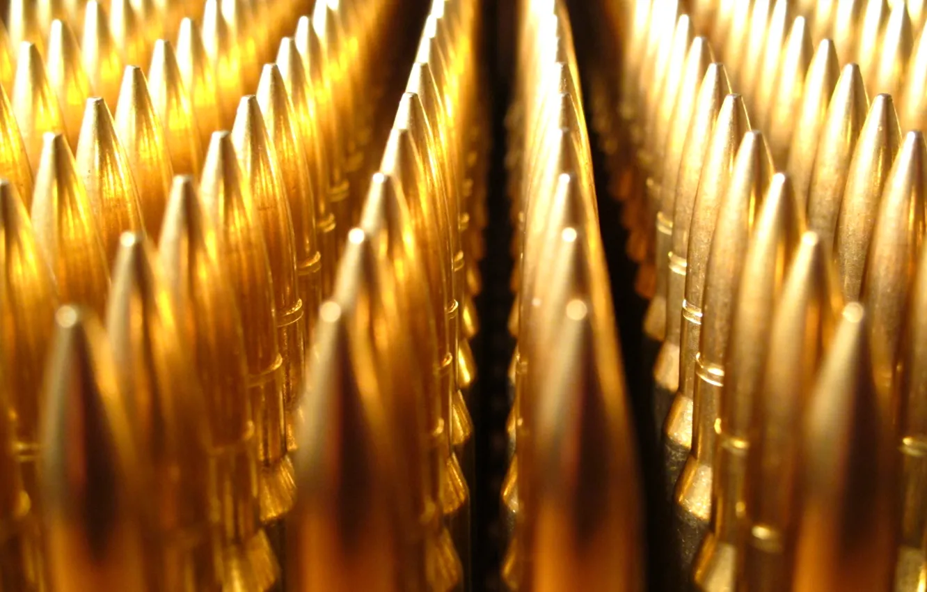 Photo wallpaper macro, background, bullets, a number, cartridges, Stroy