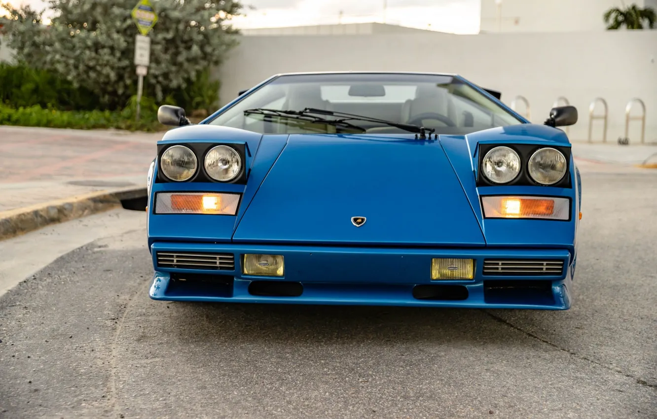 Photo wallpaper Lamborghini, the front, Countach, Lamborghini, LP5000 S, Lamborghini Countach LP500 S