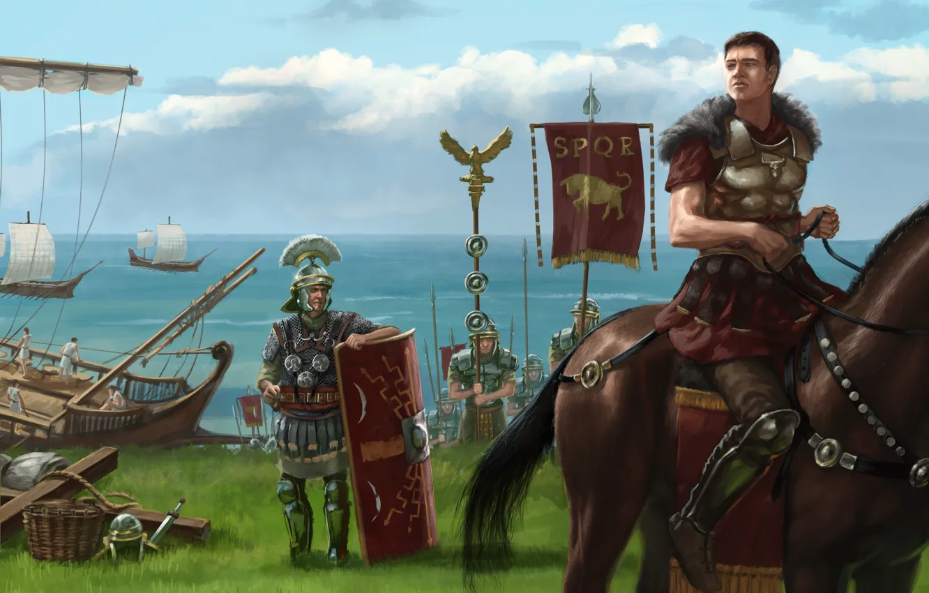 Photo wallpaper Art, SPQR, Centurion, Roman legionaries, The Roman army