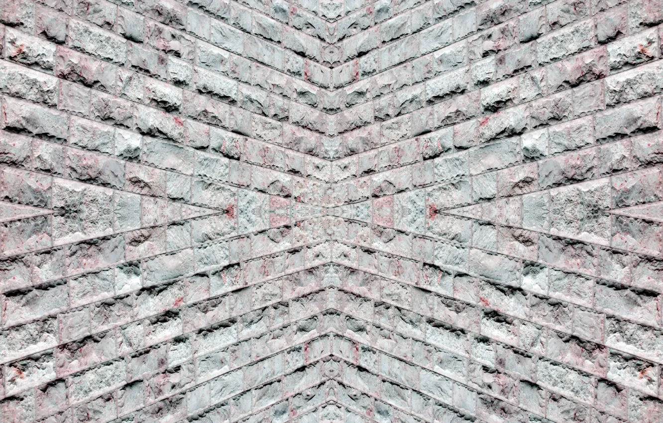 Photo wallpaper geometry, finish, under the stone