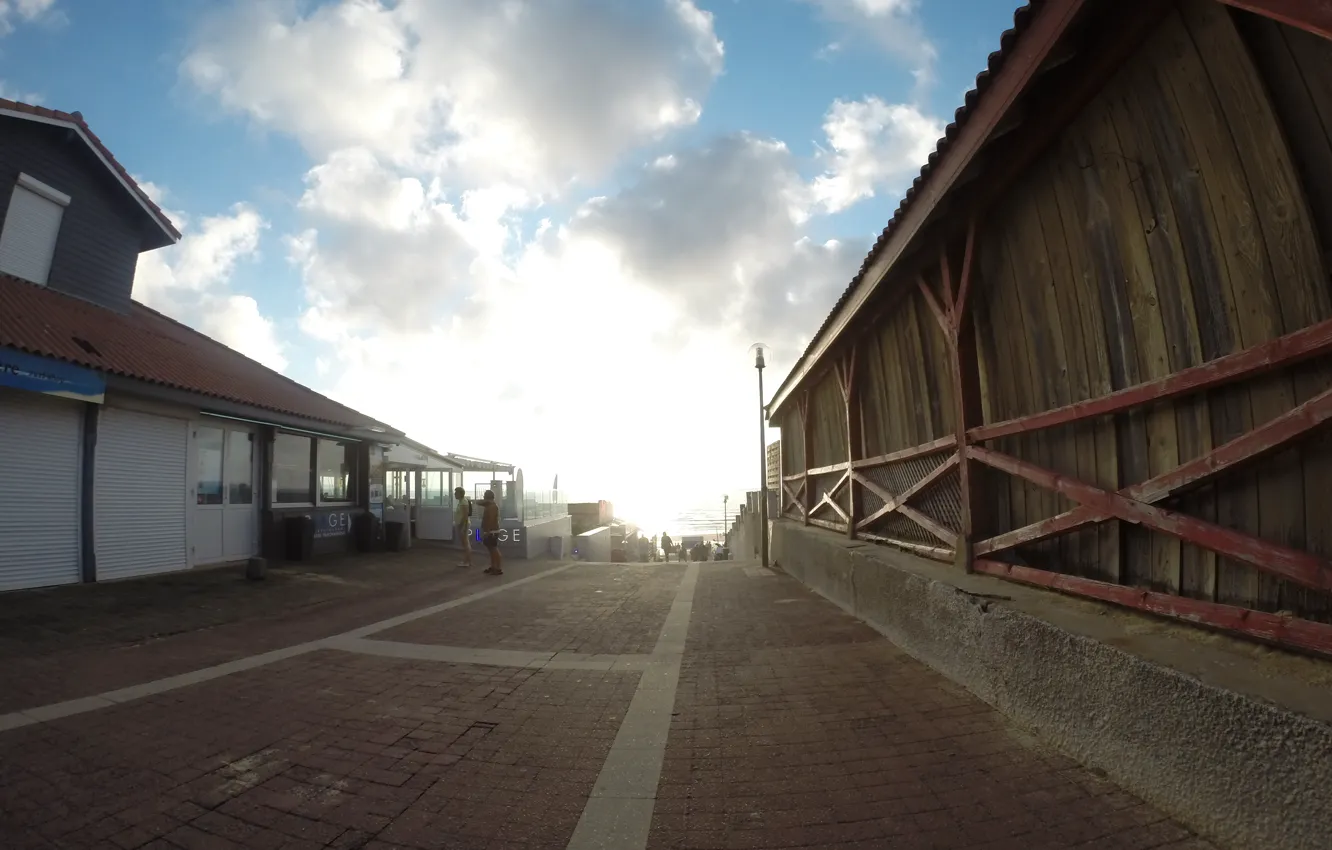 Photo wallpaper beach, ocean, Vieux-Boucau, The Beach