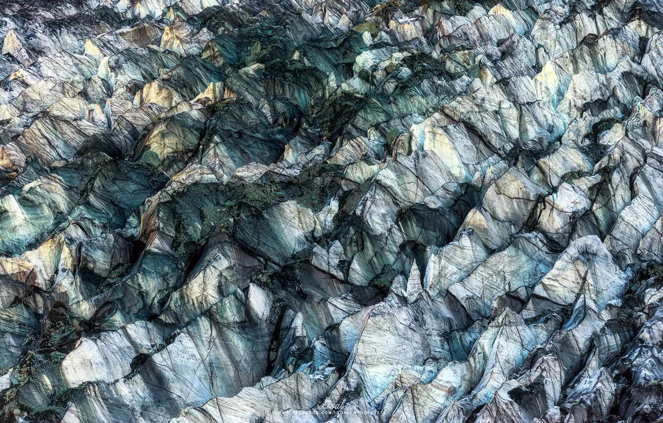 Photo wallpaper ice, nature, glacier