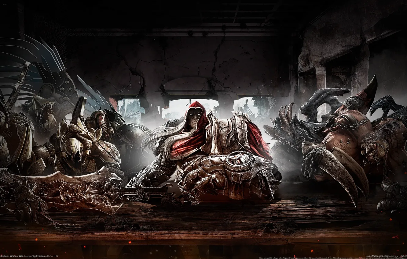 Photo wallpaper war, sword, darksiders, fraternization