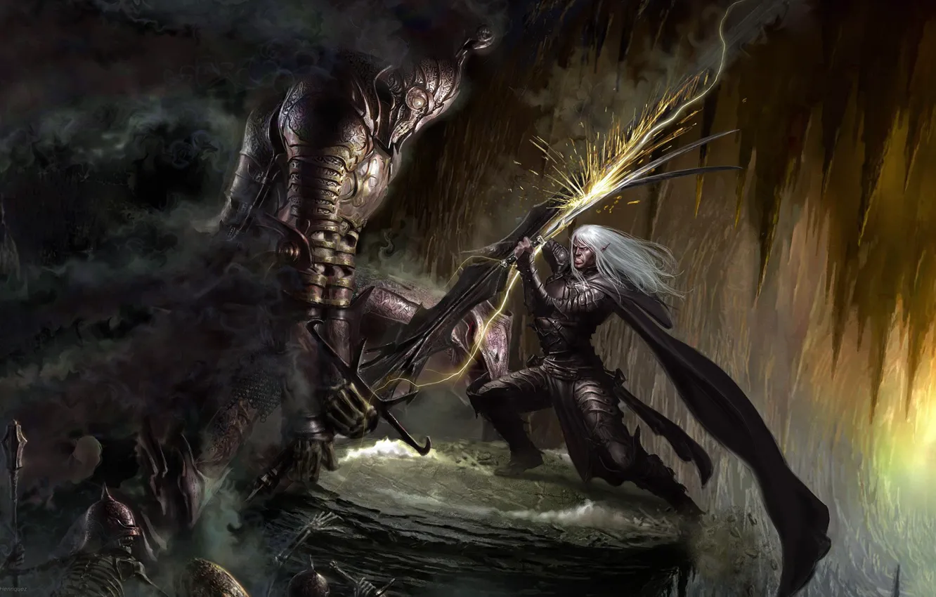 Photo wallpaper mountains, elf, battle, Ilich Henriquez, Germany