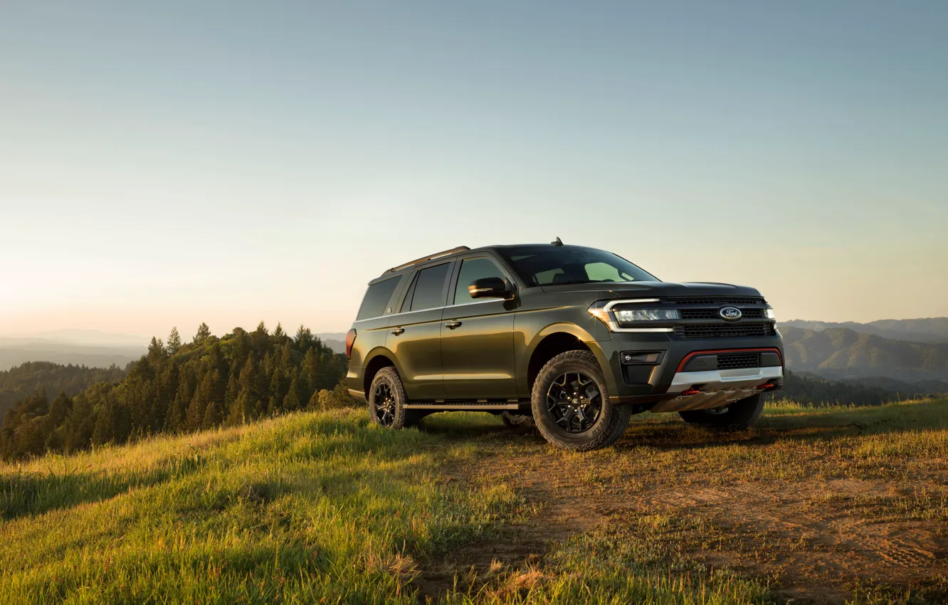 Photo wallpaper Ford, Mountains, Ford, Car, SUV, 2022, Ford Expedition Timberline