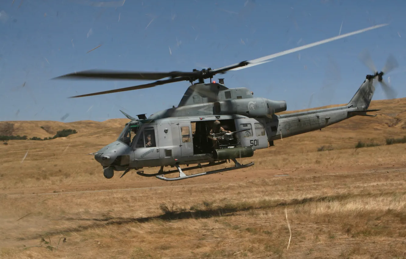 Photo wallpaper Bell, multi-purpose helicopter, UH-1Y Venom, (Yankee)