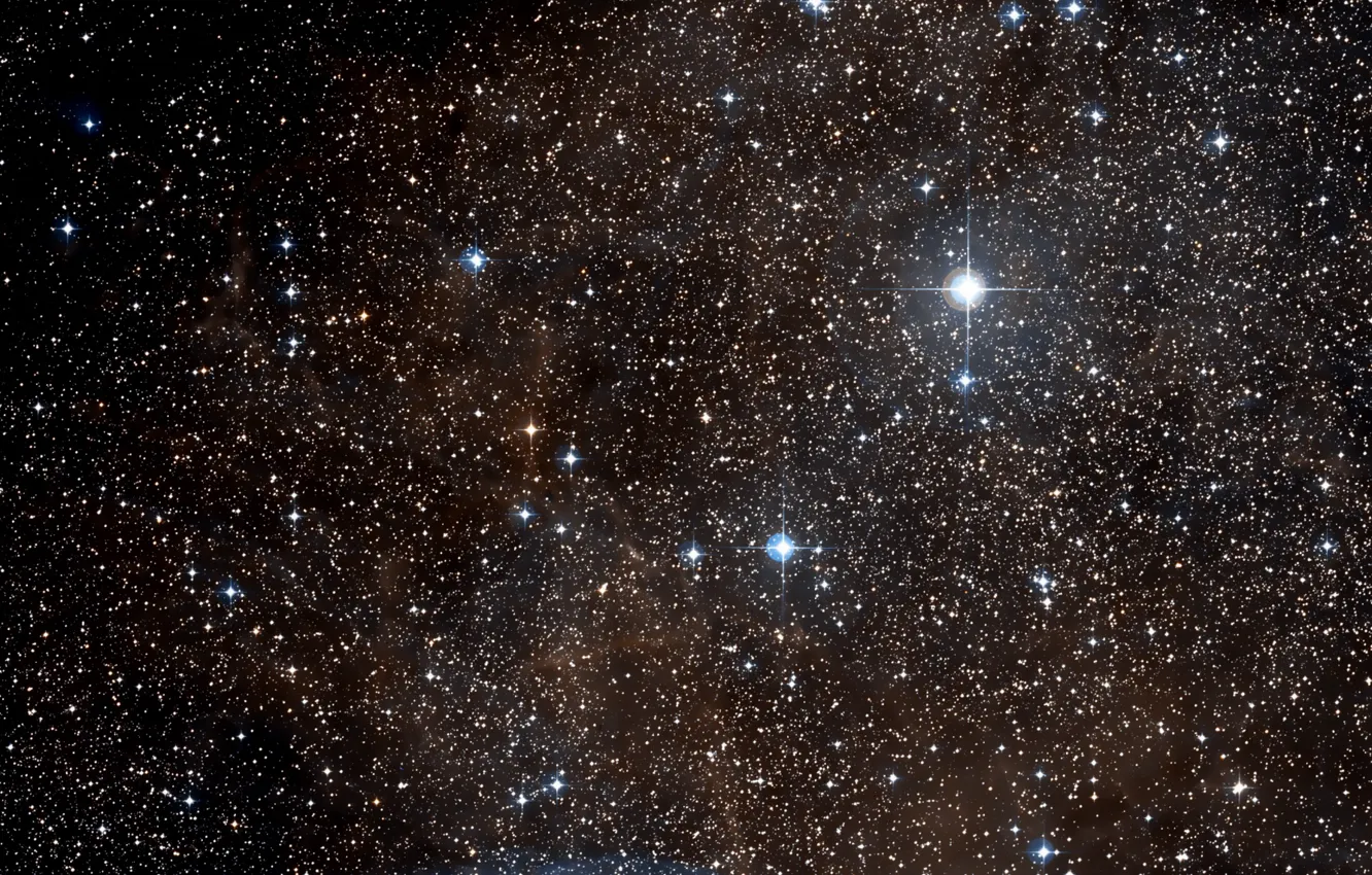 Photo wallpaper Stars, Dust, RCW 38, Gas, Wide Field View, Digitized Sky Survey, Constellation of Vela, Surroundings