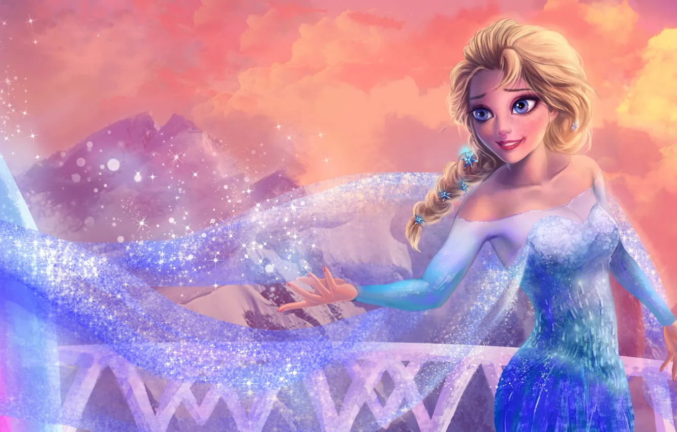 Photo wallpaper Frozen, Queen, Queen, Walt Disney, animation, Walt Disney, 2013, Elsa