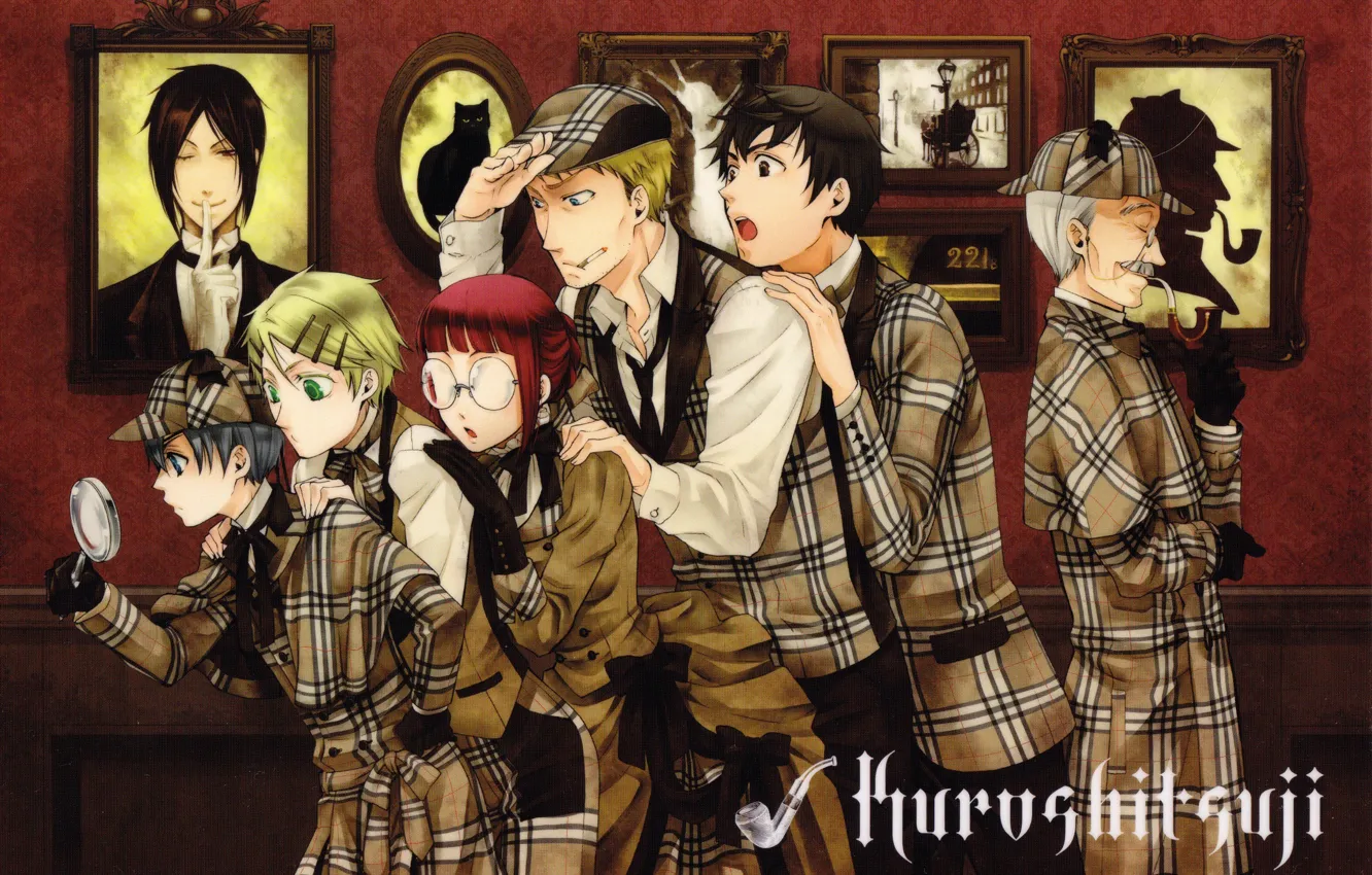 Photo wallpaper kuroshitsuji, servants, detectives