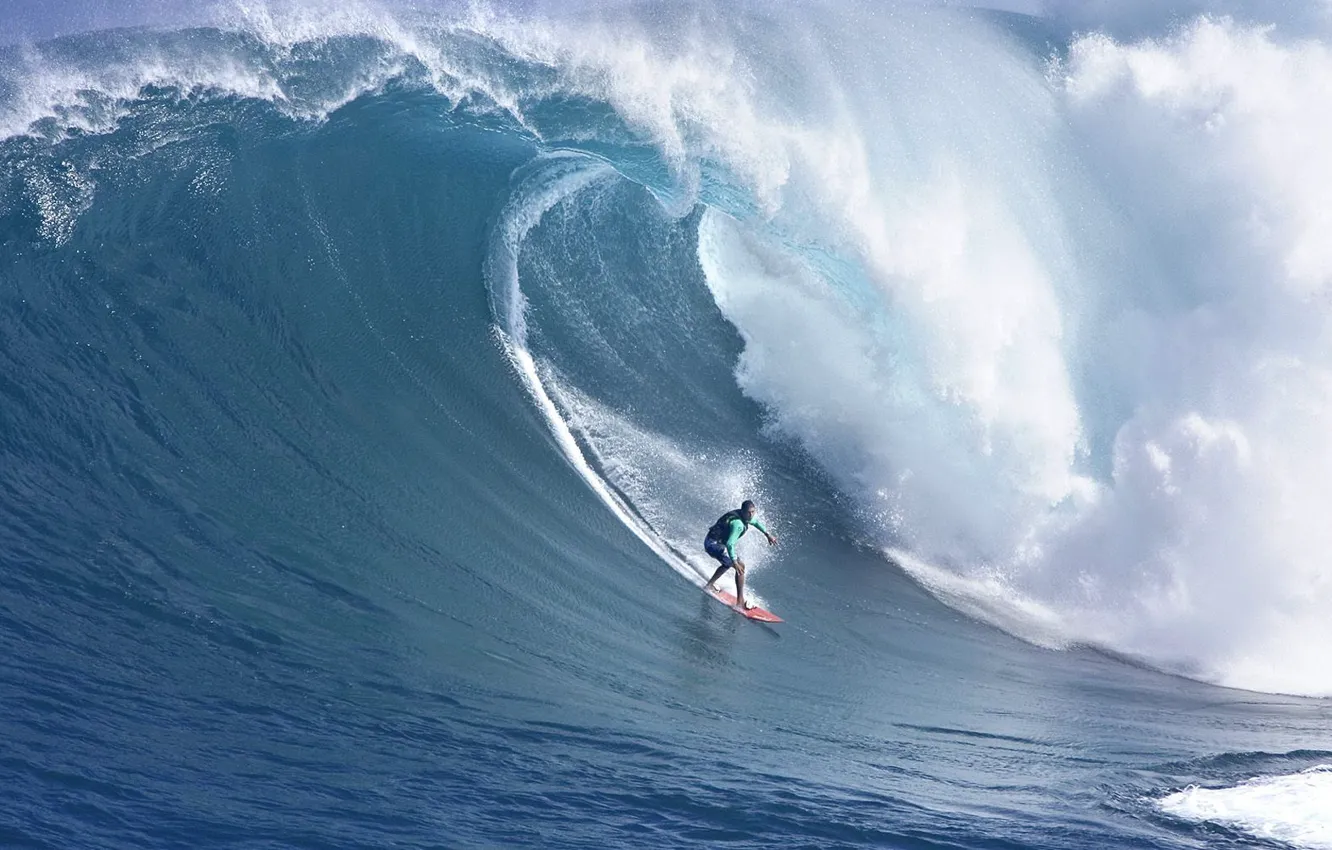 Photo wallpaper sea, wave, surfing