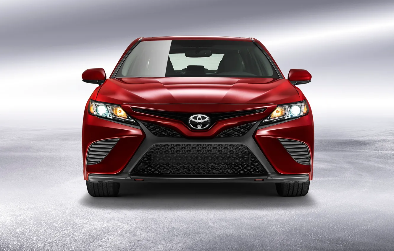 Photo wallpaper Toyota, front view, 2018, Camry SE