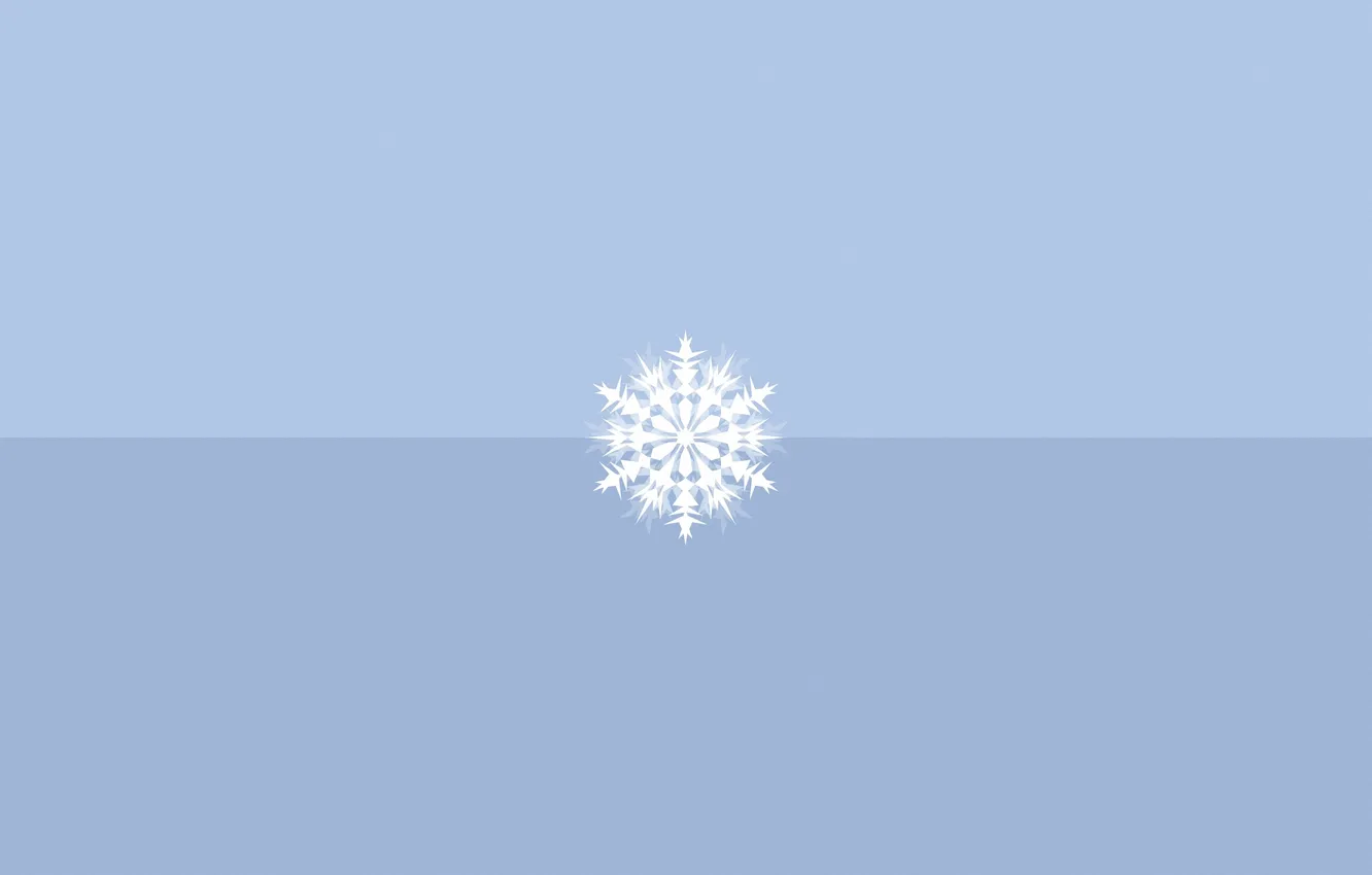 Photo wallpaper winter, background, snowflake