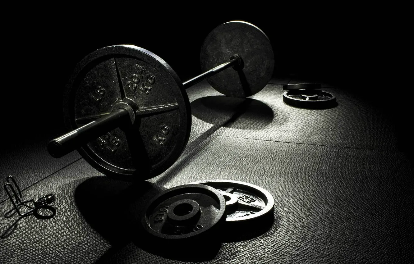 Photo wallpaper Rod, Gym, Weight