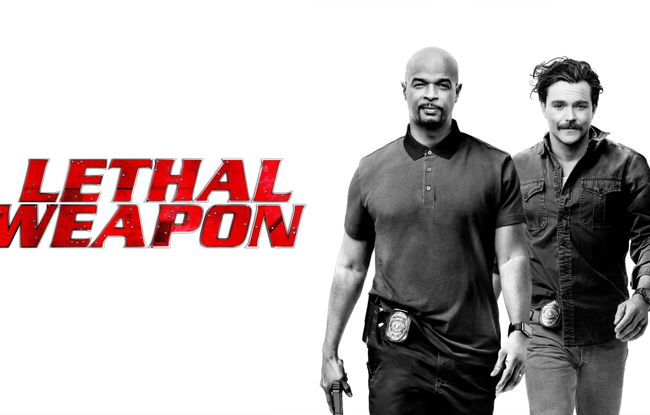 Photo wallpaper white, weapons, background, the inscription, black and white, the series, action, poster