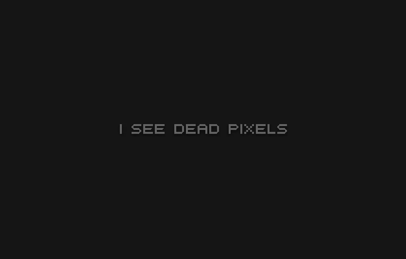 Photo wallpaper dead, pixels, see