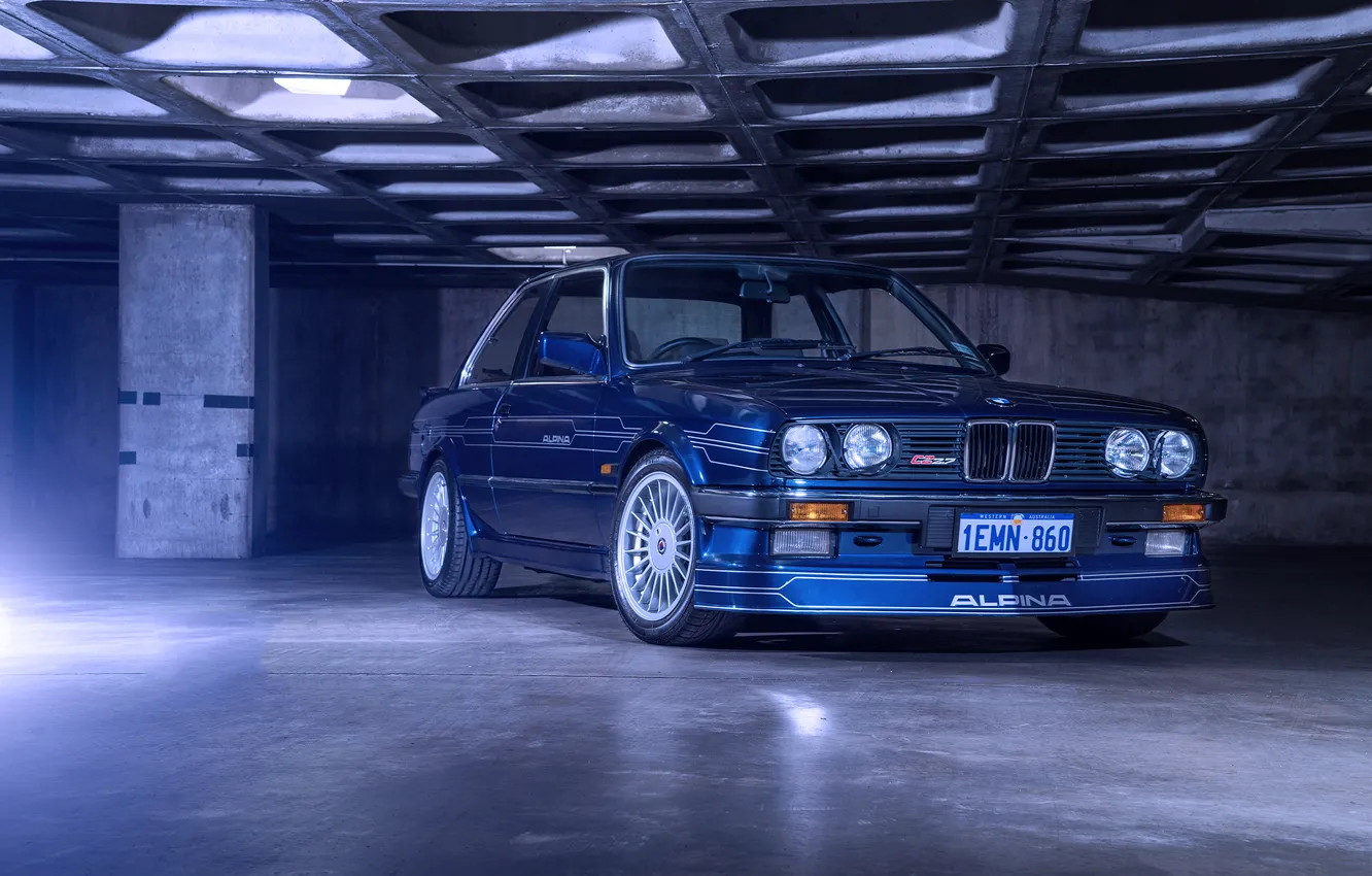 Photo wallpaper BMW, E30, Alpina, C2 2.7