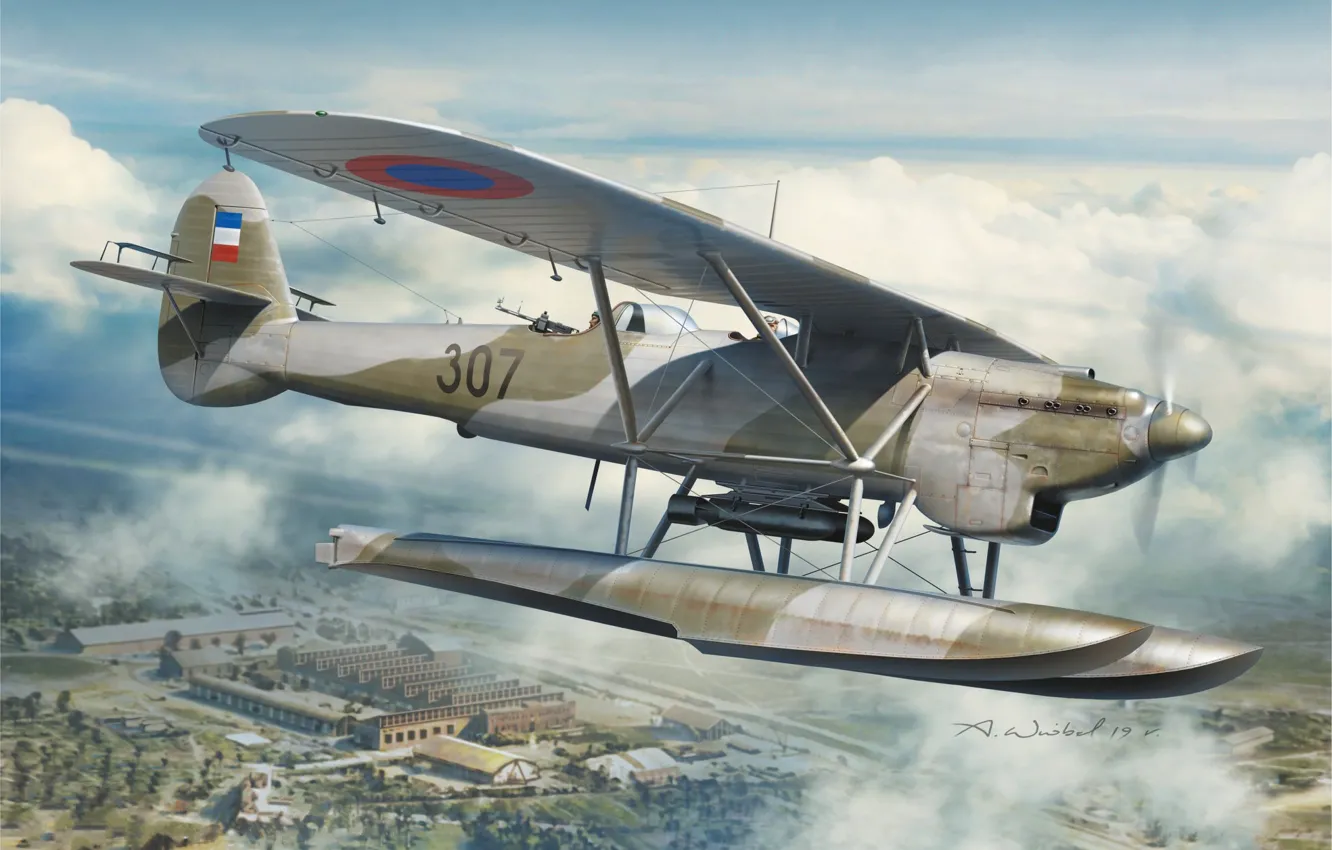 Photo wallpaper UK, bomber, RAF, Yugoslavia, torpedo, seaplane, spy plane, Arkady Sparrow