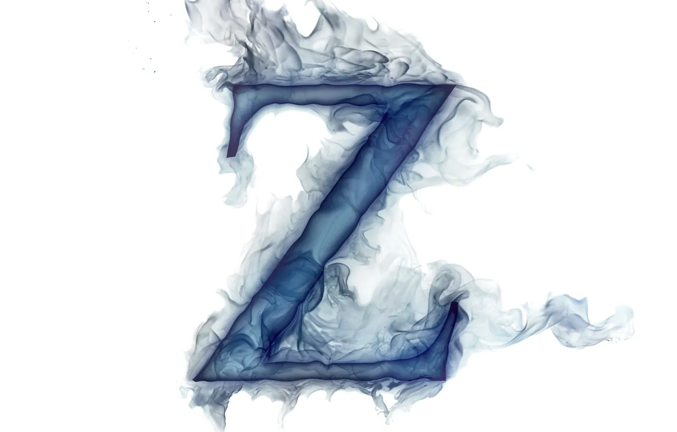 Photo wallpaper letters, smoke, gas, Litera