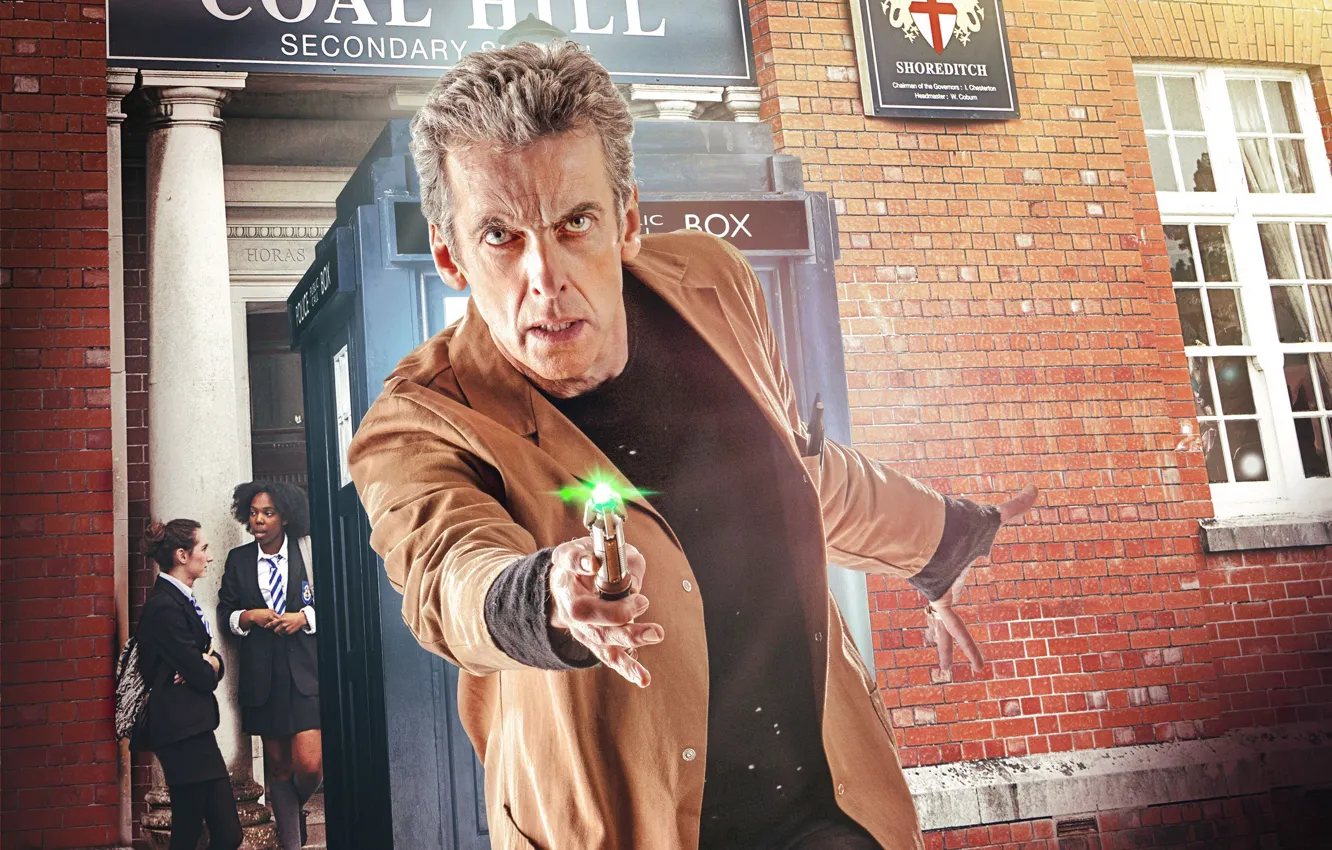 Photo wallpaper look, actor, male, school, coat, Doctor Who, Doctor Who, student