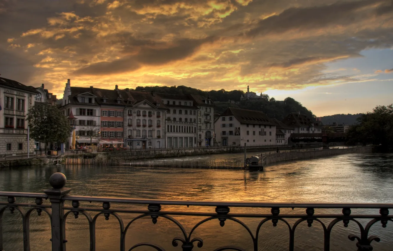 Photo wallpaper Switzerland, Switzerland, Lucerne, Luzern