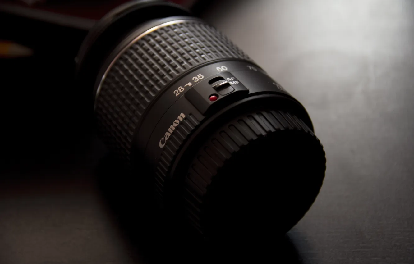 Photo wallpaper macro, lens, Canon