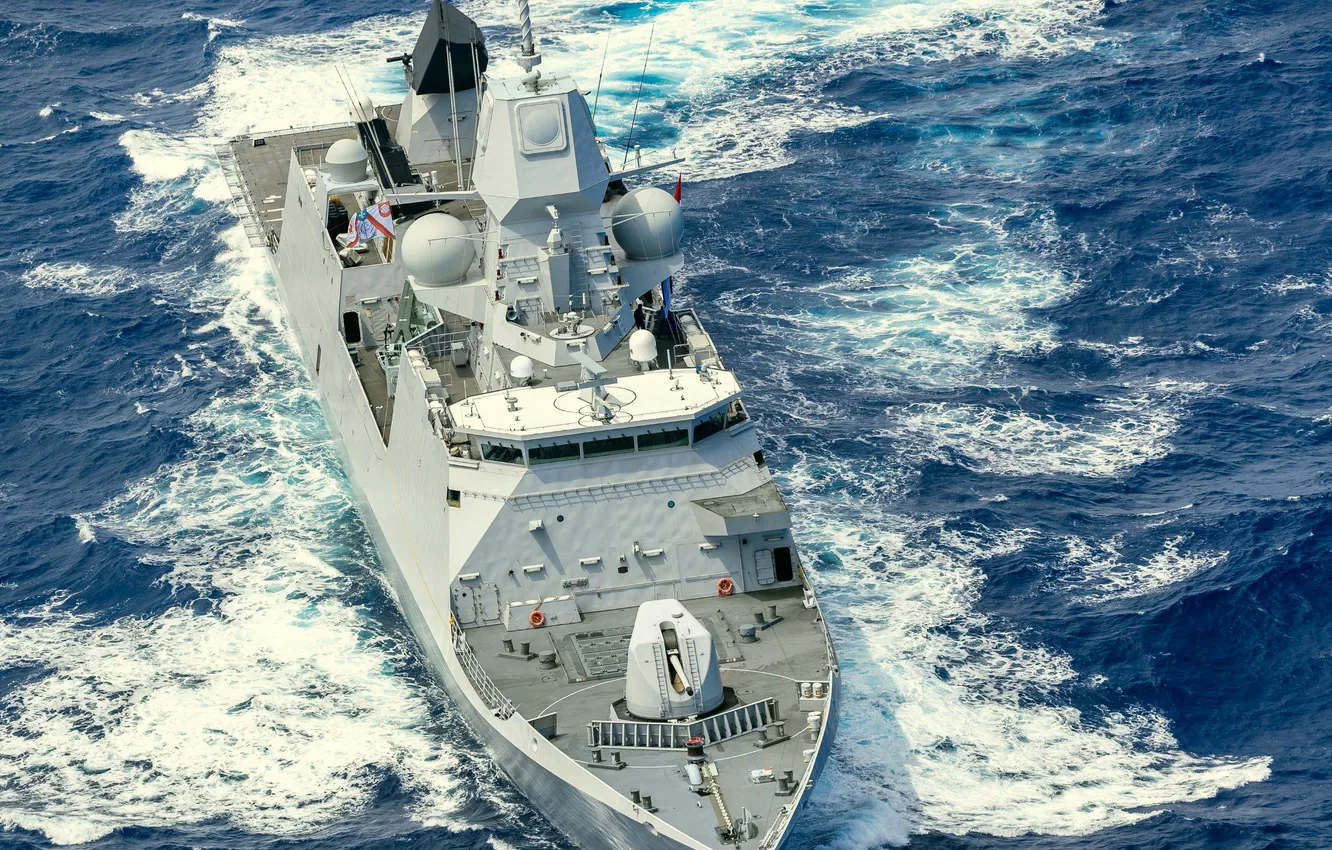 Photo wallpaper Netherlands, Frigate, HNLMS Tromp, F 803