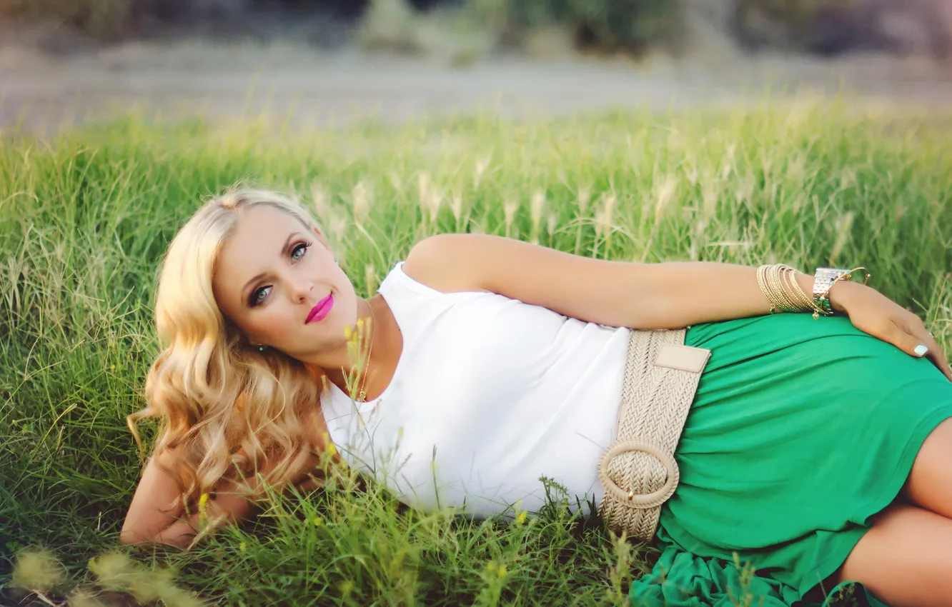 Photo wallpaper look, girl, pose