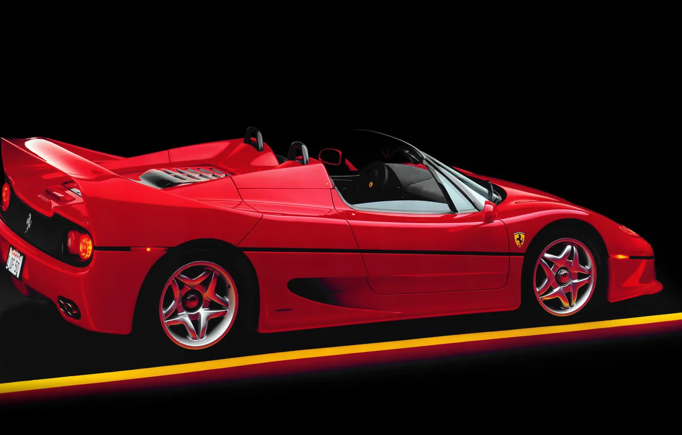 Photo wallpaper spider, red, supercar, Ferrari F50