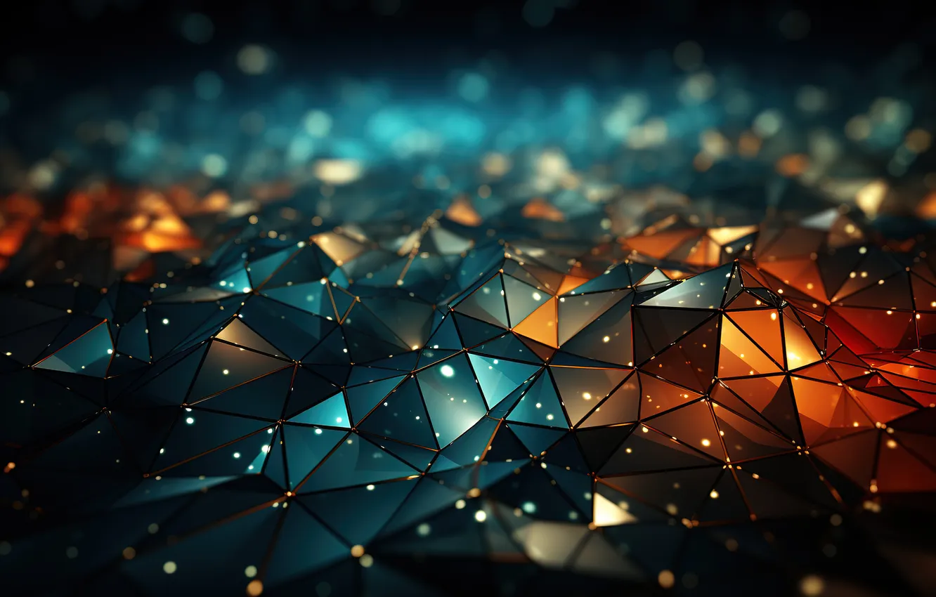 Photo wallpaper surface, light, line, orange, blue, red, abstraction, lights