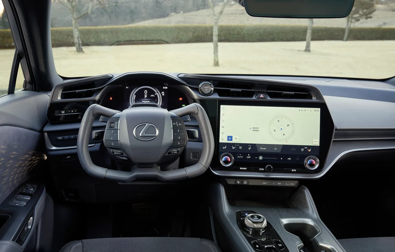 Photo wallpaper interior, devices, display, windshield, Lexus RZ