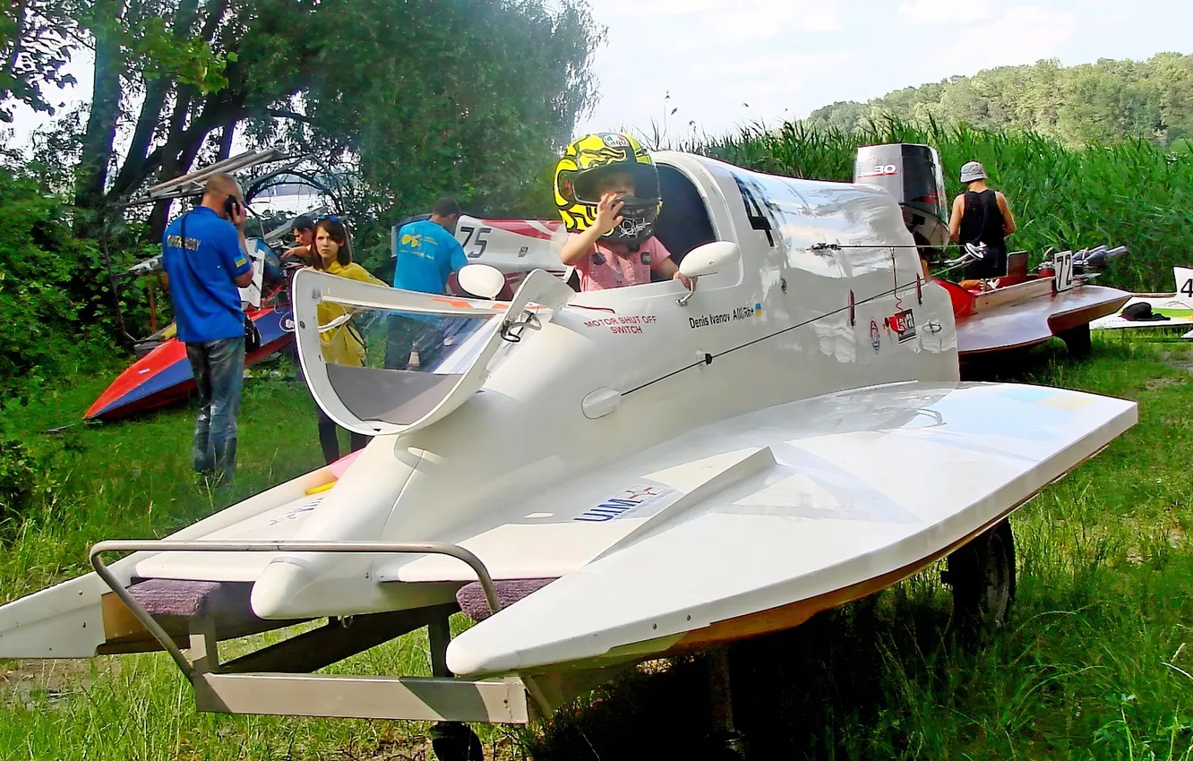 Photo wallpaper race, boat, speed