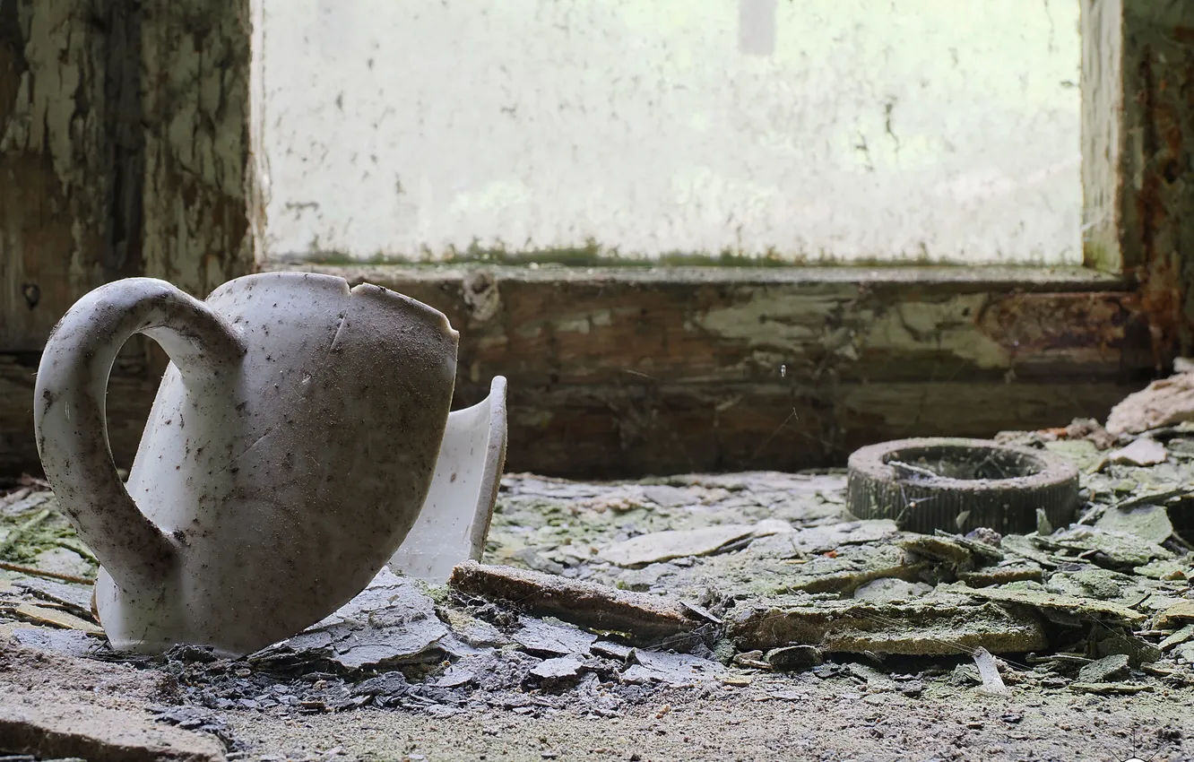 Photo wallpaper dust, Cup, ruins, the broken cup