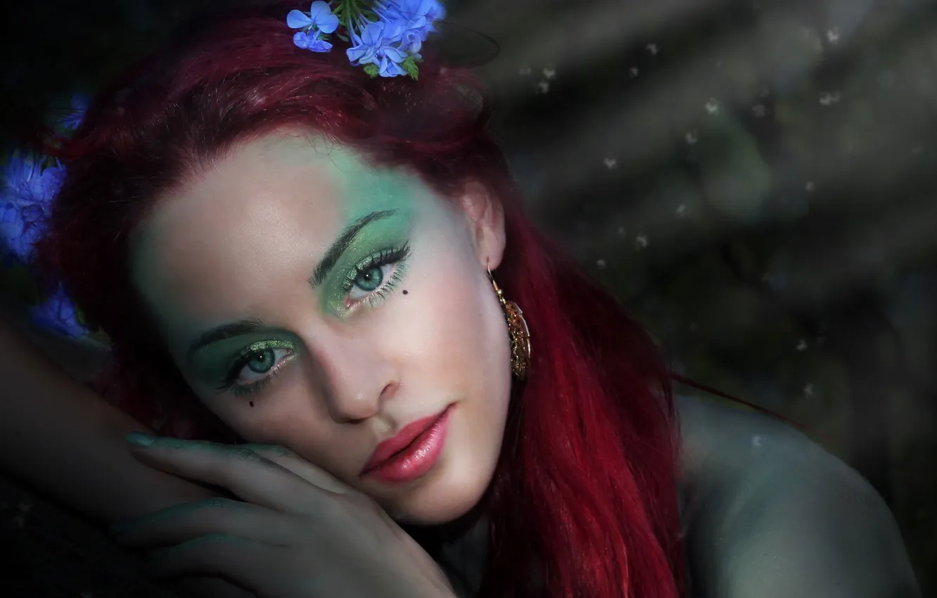 Photo wallpaper look, girl, tale