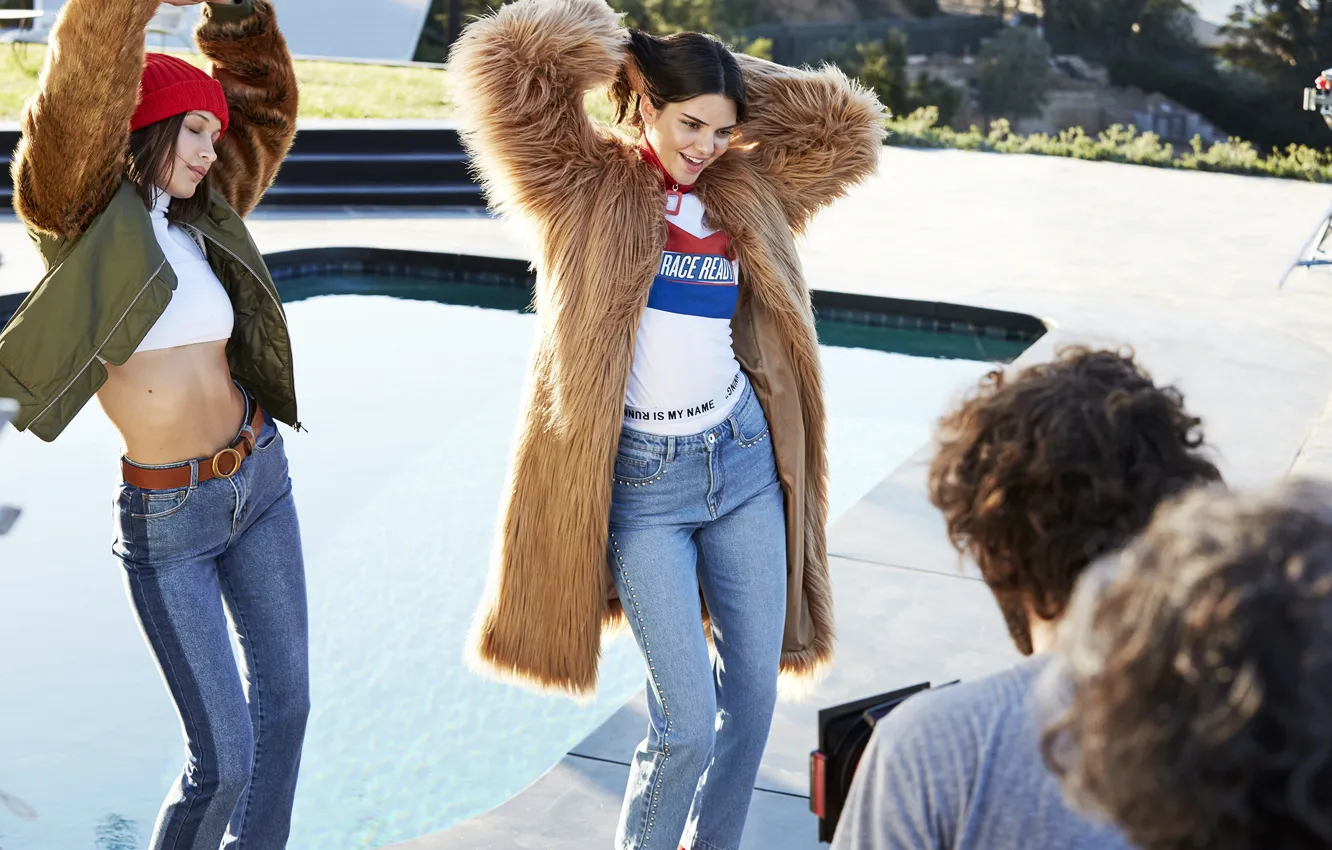 Photo wallpaper model, Kendall Jenner, Bella Hadid