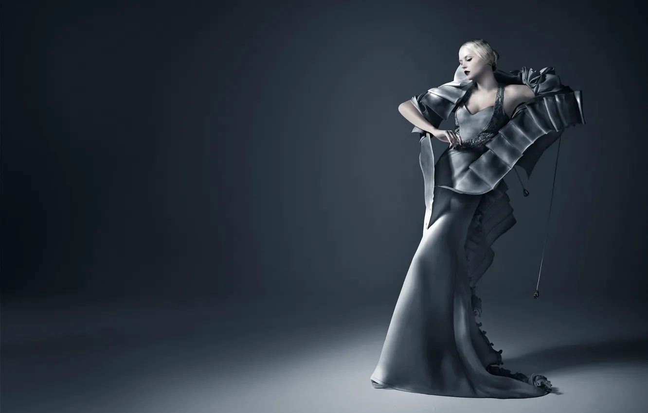 Photo wallpaper girl, dress, fashion