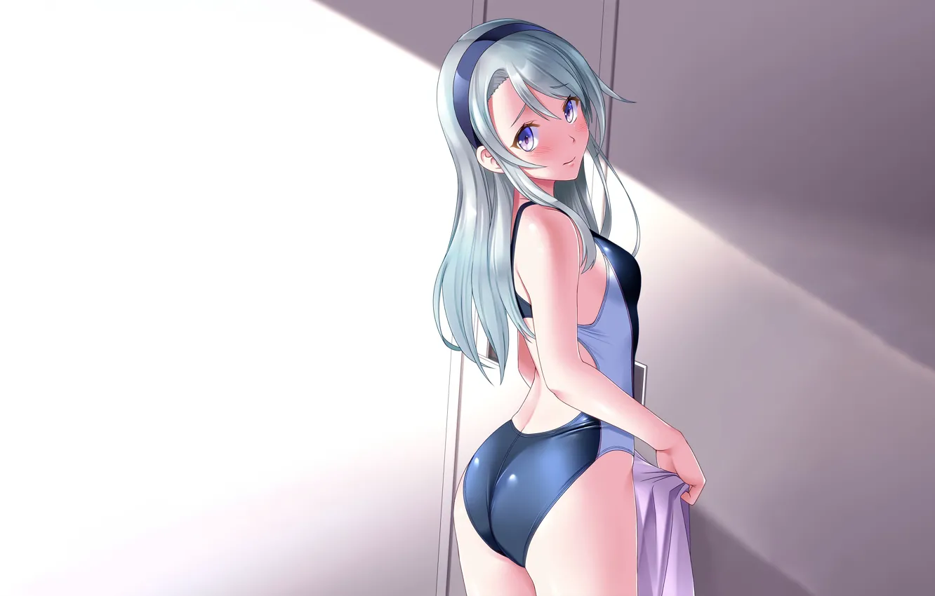 Photo wallpaper girl, sexy, ass, long hair, anime, beautiful, pretty, erotic