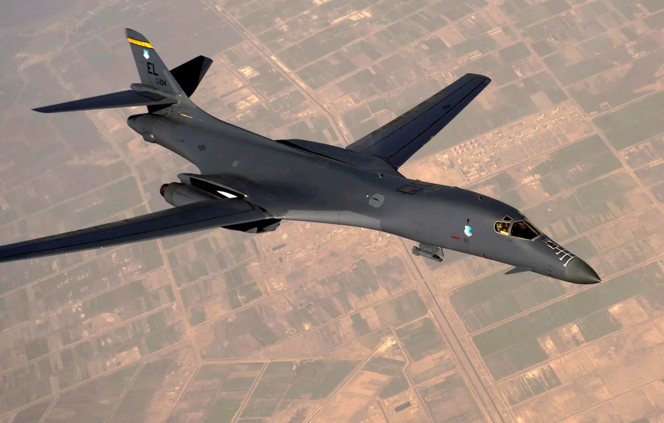 Photo wallpaper flight, bomber, B-1B