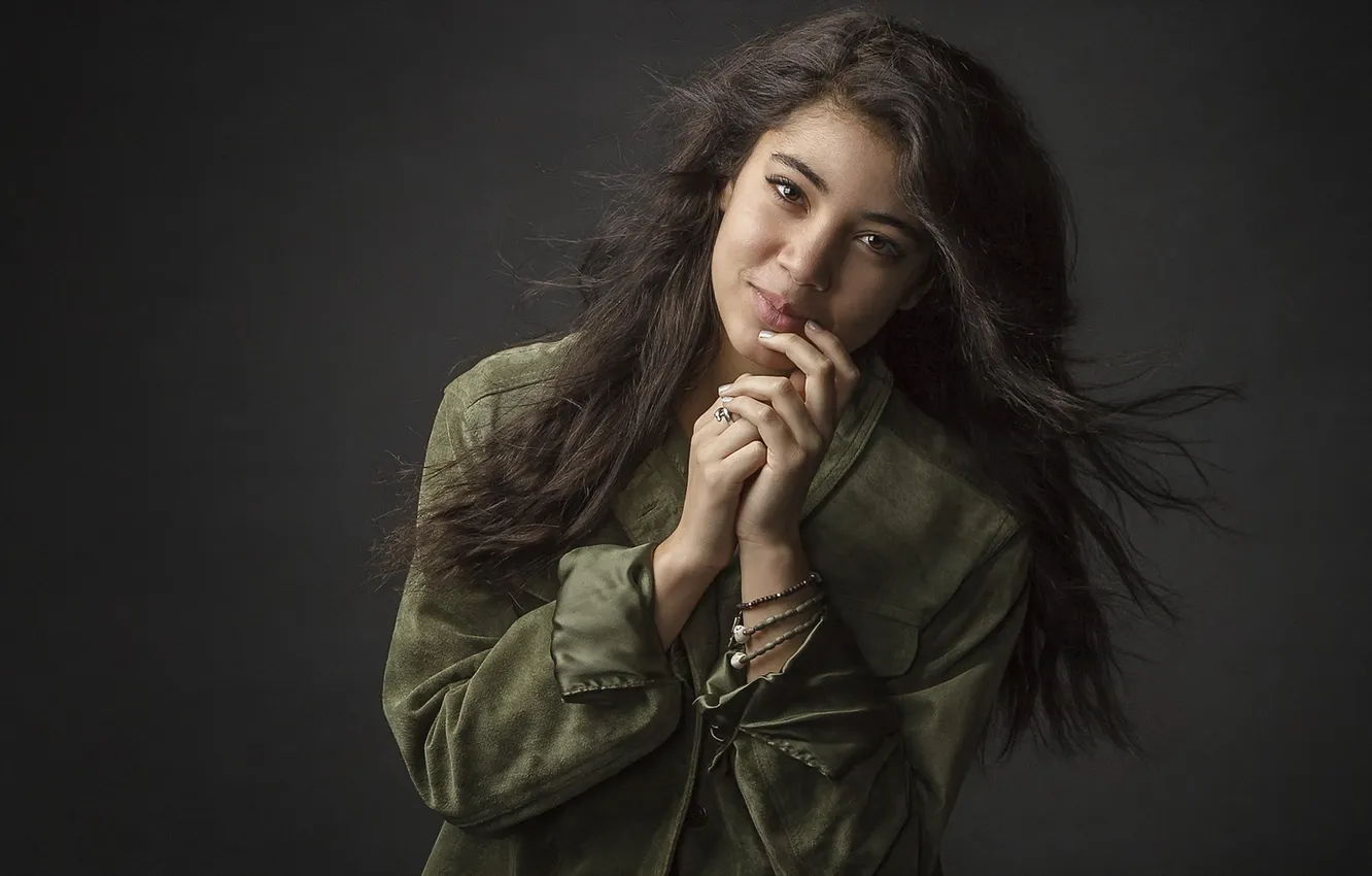 Photo wallpaper look, girl, background