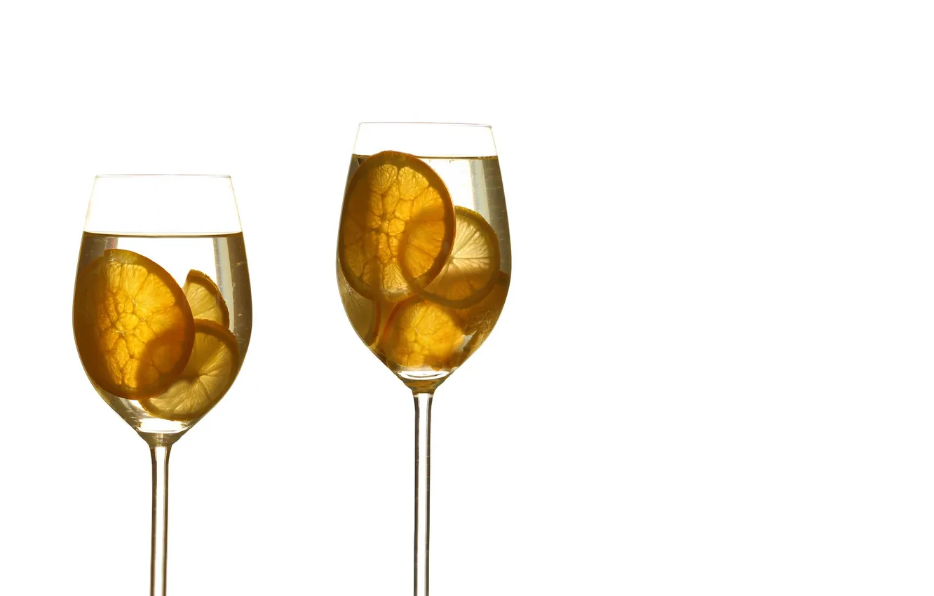 Photo wallpaper lemon, glasses, drinks