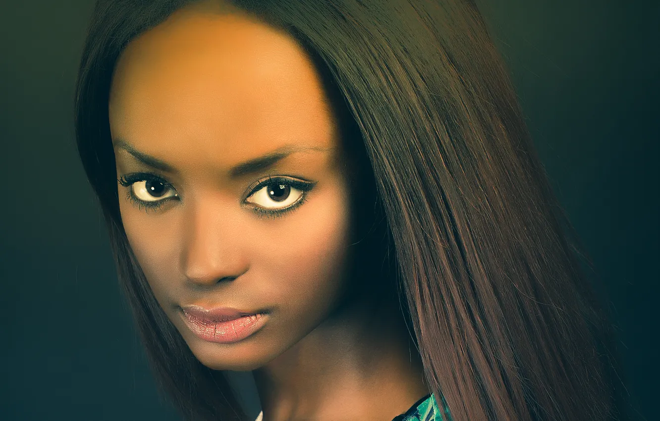 Photo wallpaper look, face, background, hair